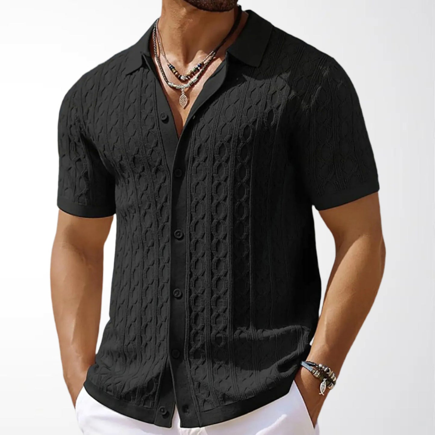 Heritage Knit Polo Tee