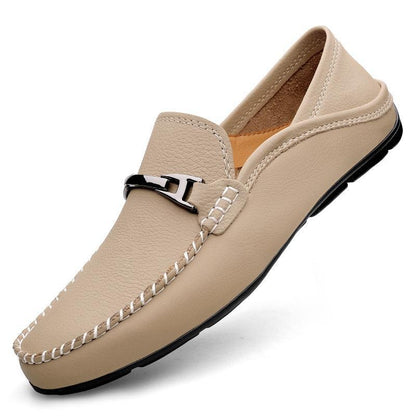 Harrison FlexDrive™ Men’s Leather Driving Loafers – Slip-On Casual Shoes
