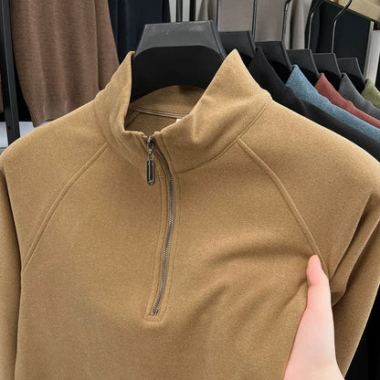 Men's stand collar Thickened sweatshirt - Bellkmart