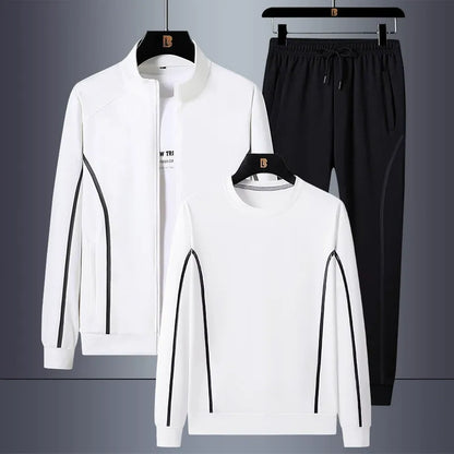 Stylish sportswear set upgraded three-piece set