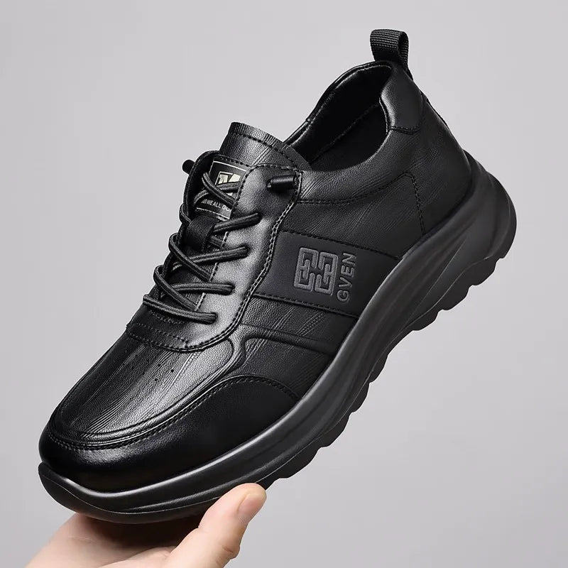 Slip On Comfy Leather Orthopedic Sneakers - Bellkmart