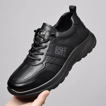 Slip On Comfy Leather Orthopedic Sneakers - Bellkmart