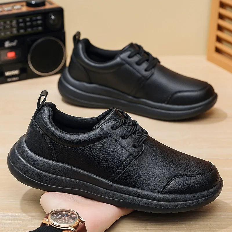 Comfortable orthopedic leather shoes