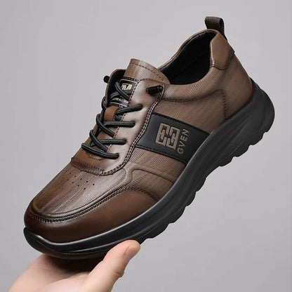 Slip On Comfy Leather Orthopedic Sneakers - Bellkmart