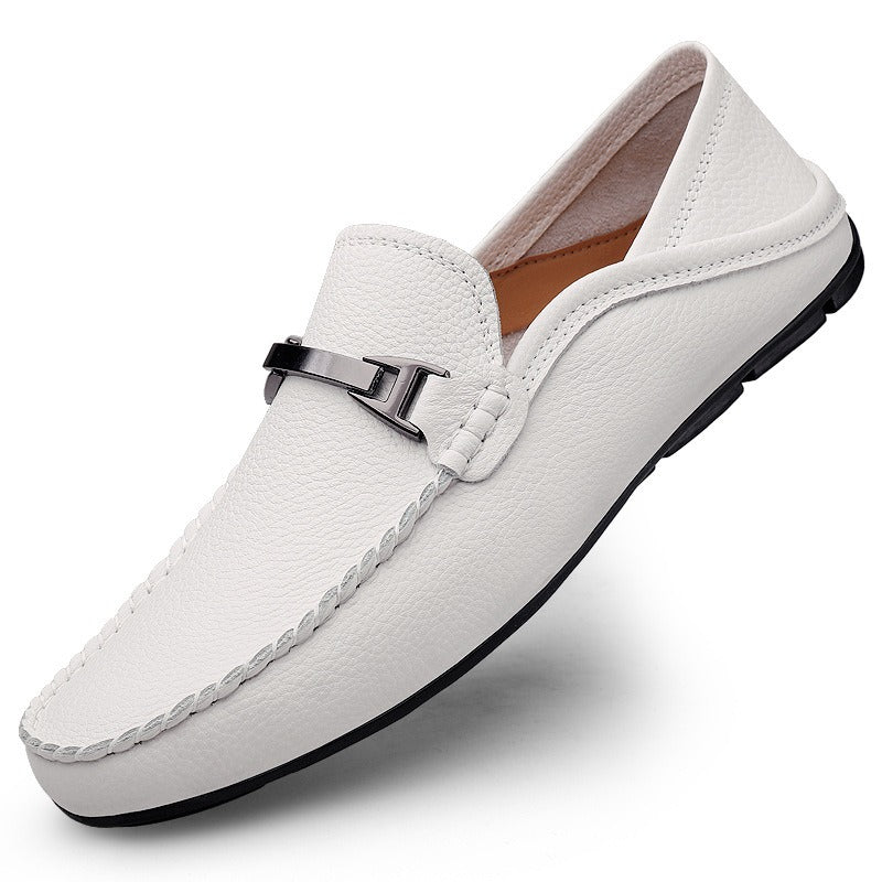 Harrison FlexDrive™ Men’s Leather Driving Loafers – Slip-On Casual Shoes