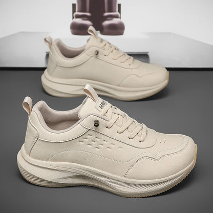 Wide Tox Box Comfy Leather Orthopedic Sneakers - Bellkmart