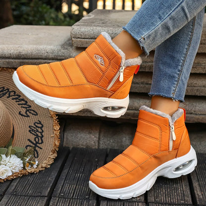 Women's Air Cushion Waterproof Winter Snow Boots - Bellkmart