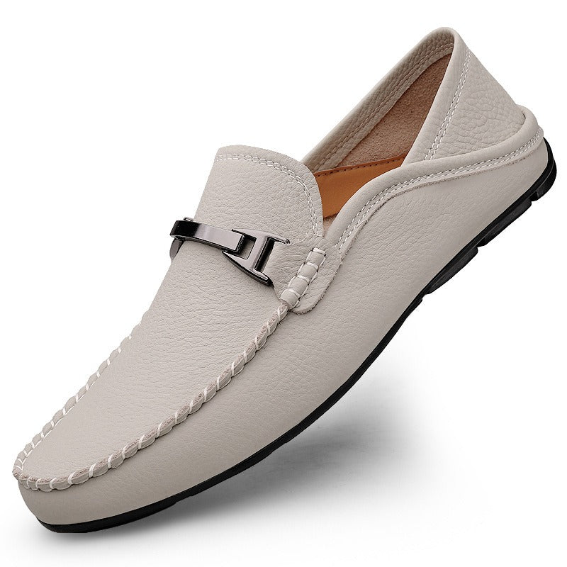 Harrison FlexDrive™ Men’s Leather Driving Loafers – Slip-On Casual Shoes