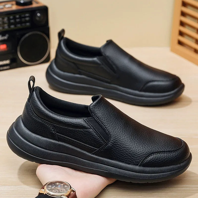 Comfortable orthopedic leather shoes