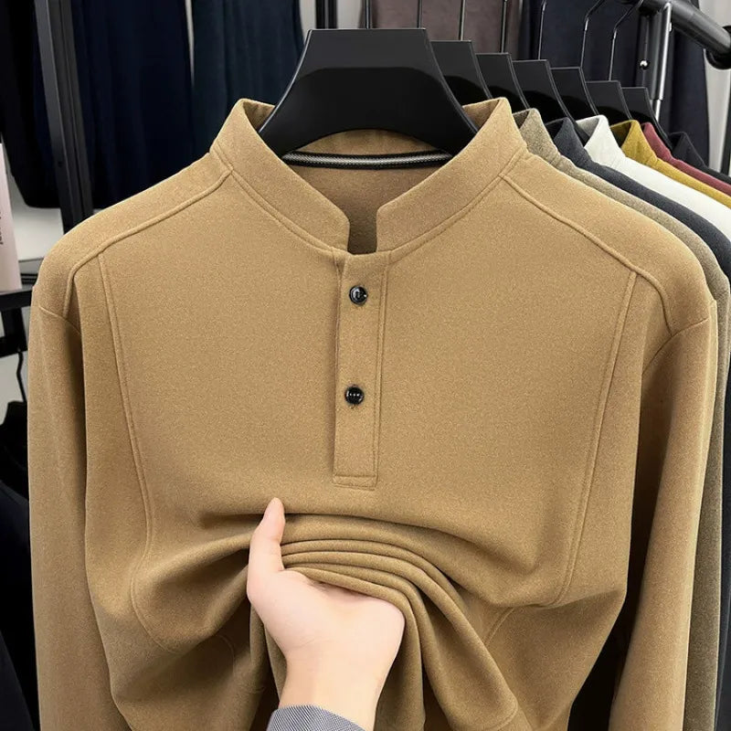 Limited offer - Men's stand collar business casual sweatshirt - Bellkmart