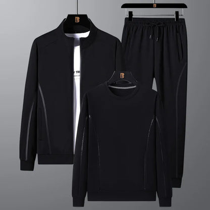 Stylish sportswear set upgraded three-piece set