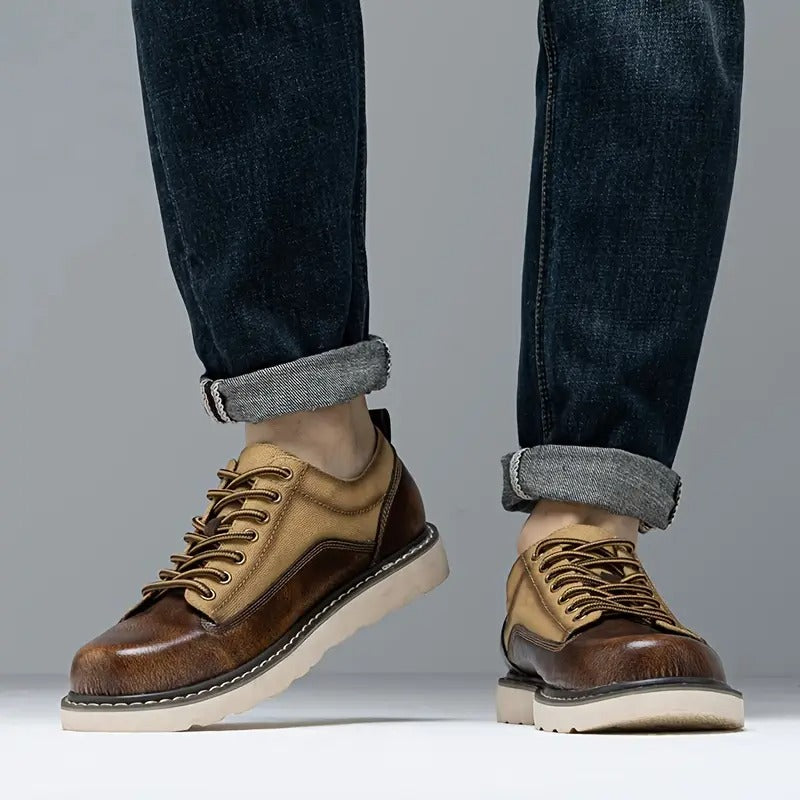 Men's Stylish Lace-Up Oxford Shoes