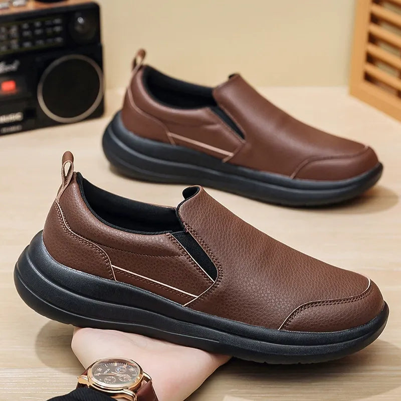 Comfortable orthopedic leather shoes