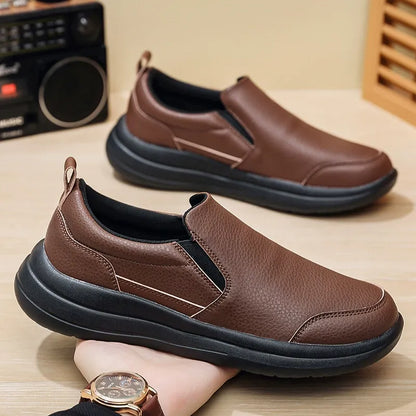 Comfortable orthopedic leather shoes