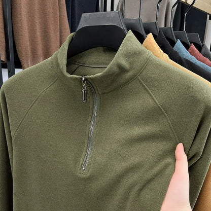 Men's stand collar Thickened sweatshirt - Bellkmart