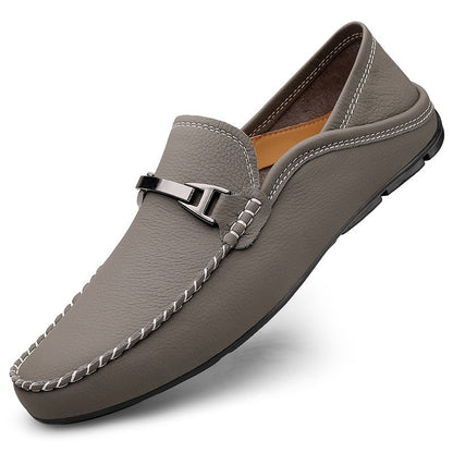 Harrison FlexDrive™ Men’s Leather Driving Loafers – Slip-On Casual Shoes