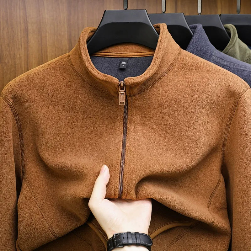 Warm stand-up collar outdoor sports jacket