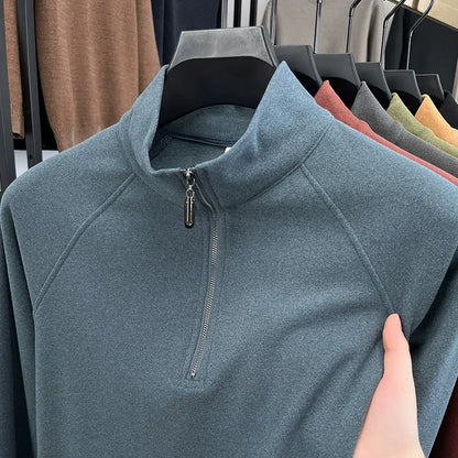 Men's stand collar Thickened sweatshirt - Bellkmart