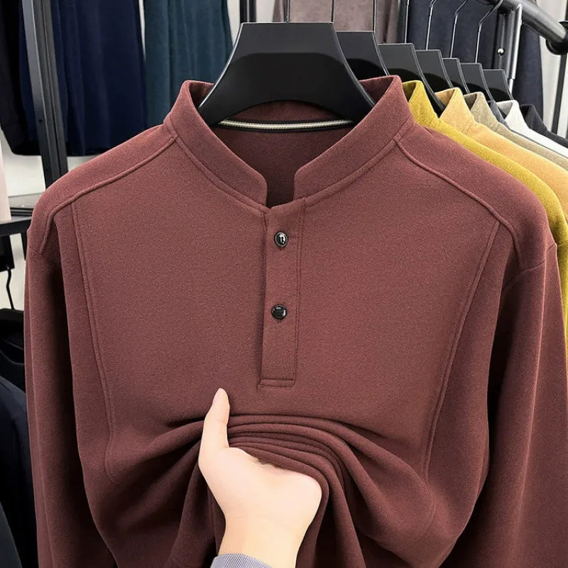Limited offer - Men's stand collar business casual sweatshirt - Bellkmart