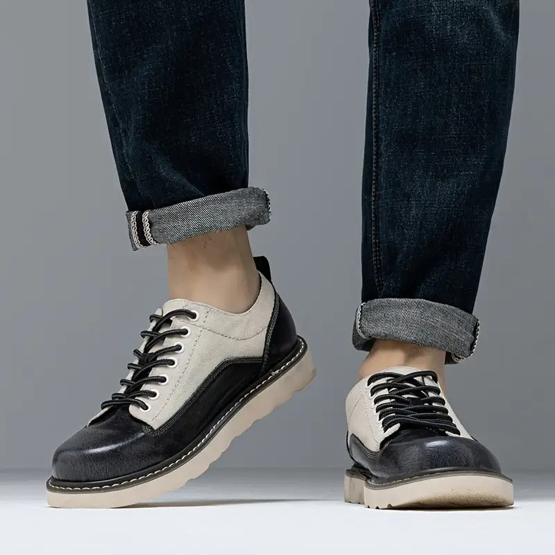 Men's Stylish Lace-Up Oxford Shoes