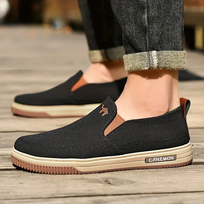 Men's Lightweight Breathable Slip-On Canvas - Bellkmart