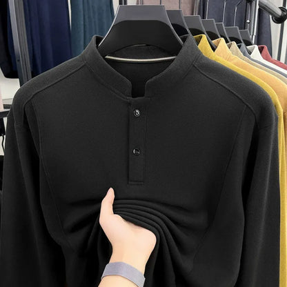 Limited offer - Men's stand collar business casual sweatshirt - Bellkmart