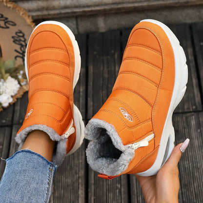 Women's Air Cushion Waterproof Winter Snow Boots - Bellkmart