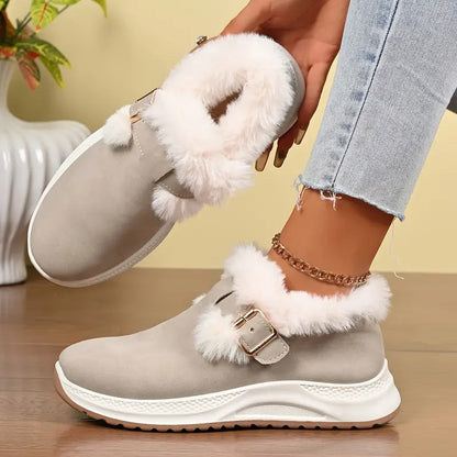 Women's Plush Winter Warm Comfy Snow Boots - Bellkmart