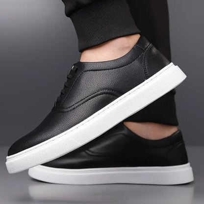 Men's Solid Color Slip On Skateboard Shoes - Bellkmart