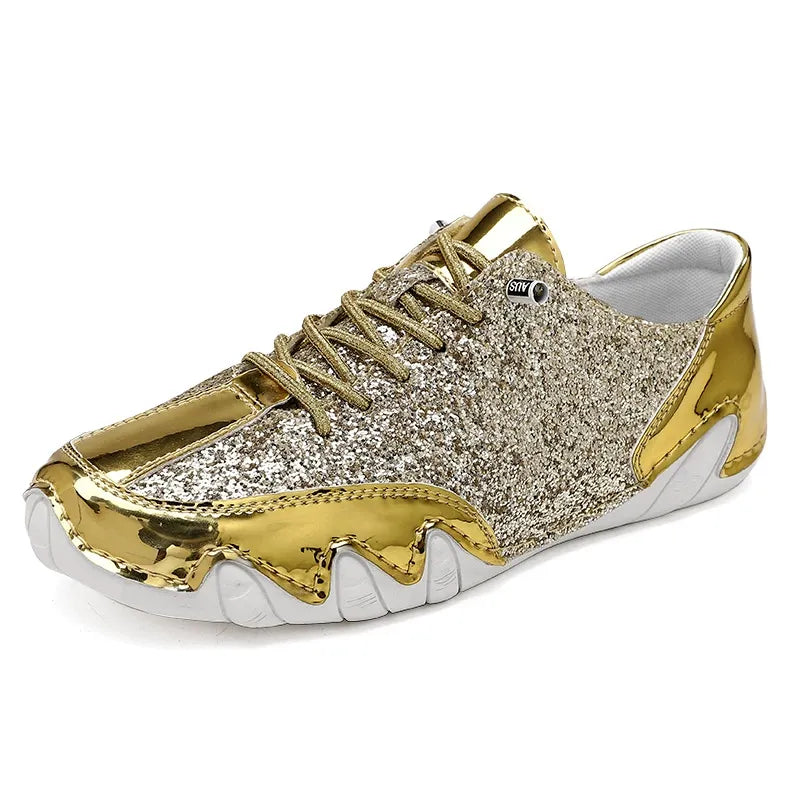 Women Sequined Casual Slip On Sneakers - Bellkmart