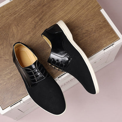 Suede and nubuck leather business shoes