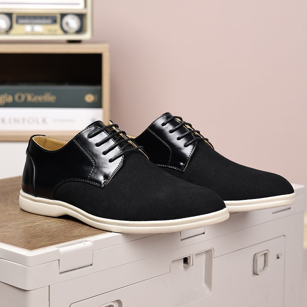 Suede and nubuck leather business shoes