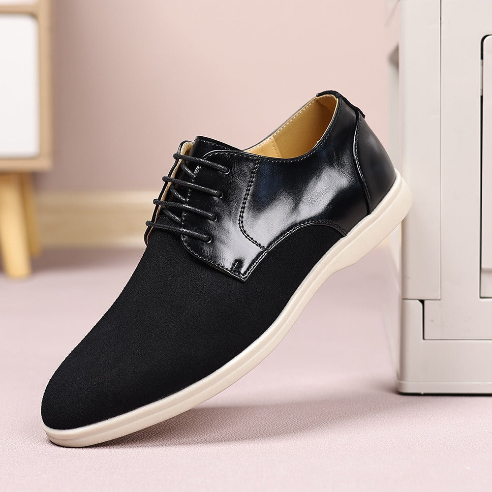 Suede and nubuck leather business shoes