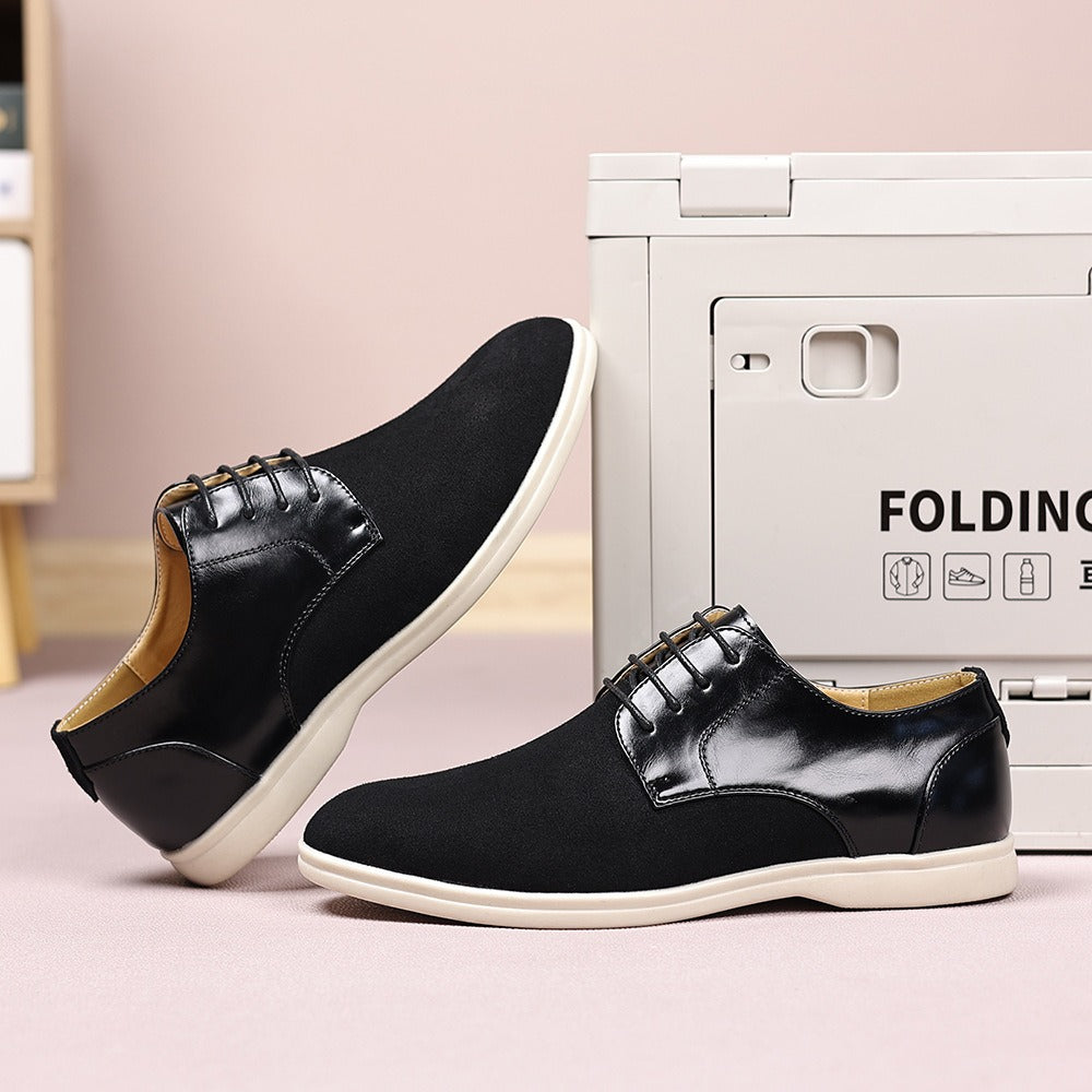 Suede and nubuck leather business shoes