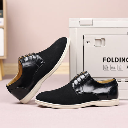 Suede and nubuck leather business shoes