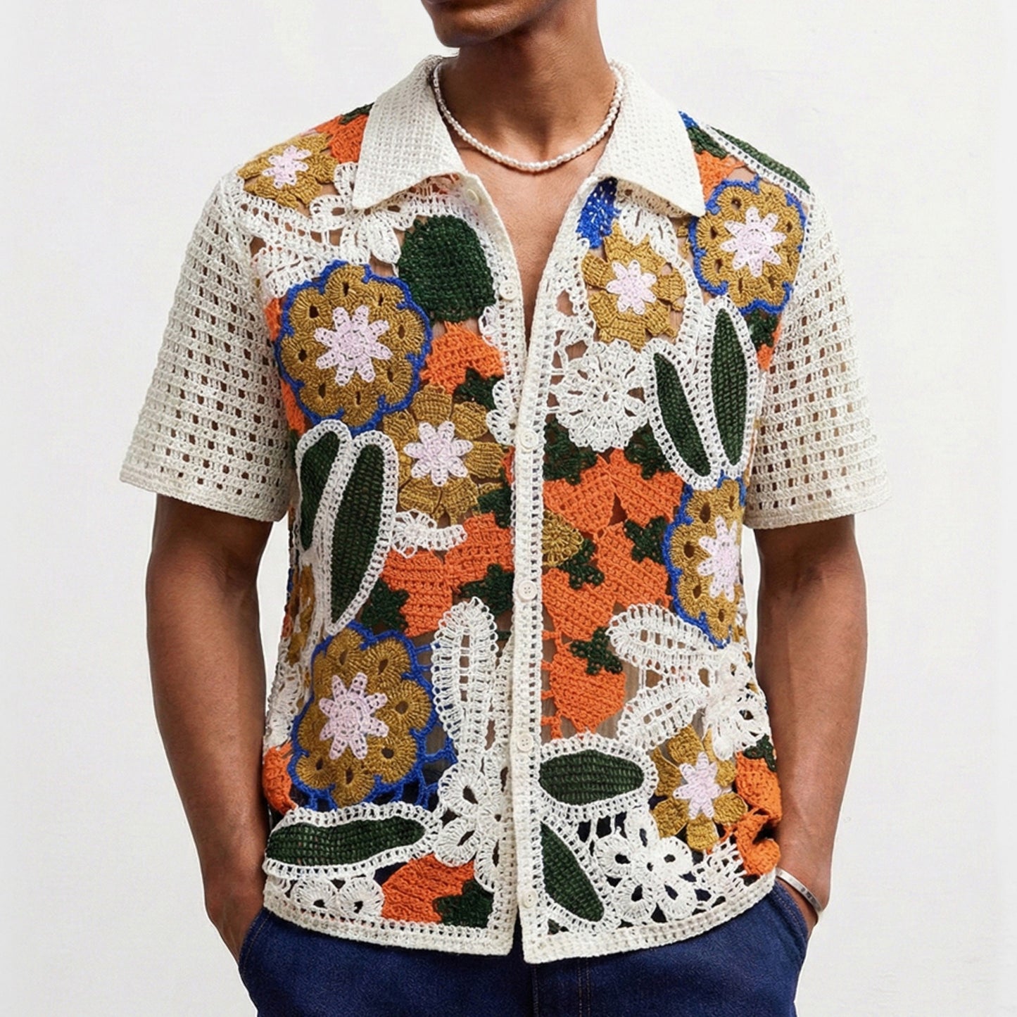 Floral Knit Shirt