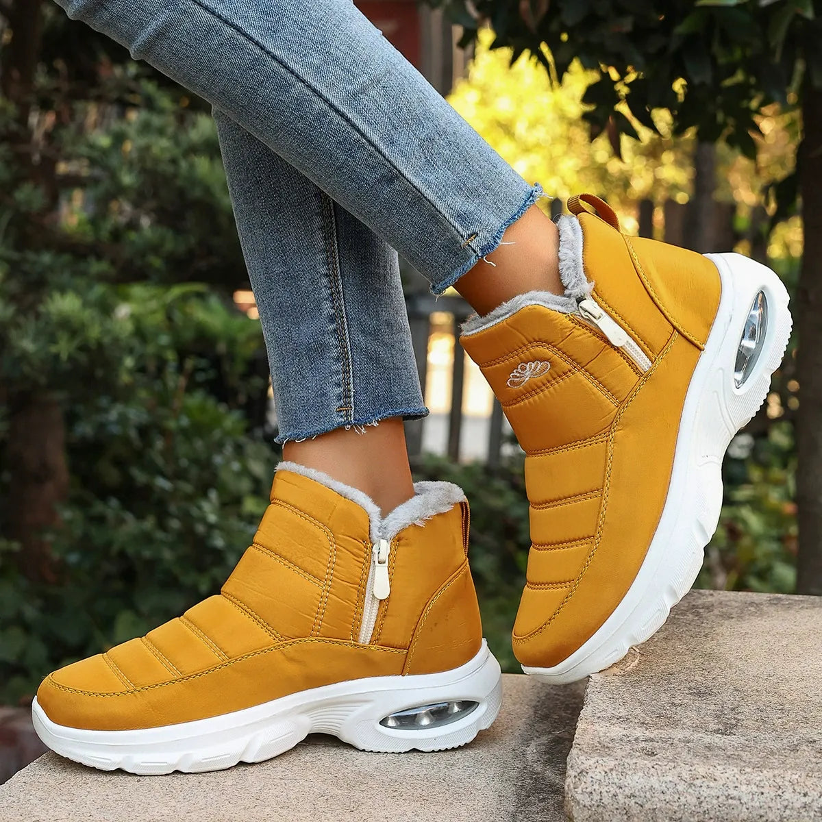 Women's Air Cushion Waterproof Winter Snow Boots