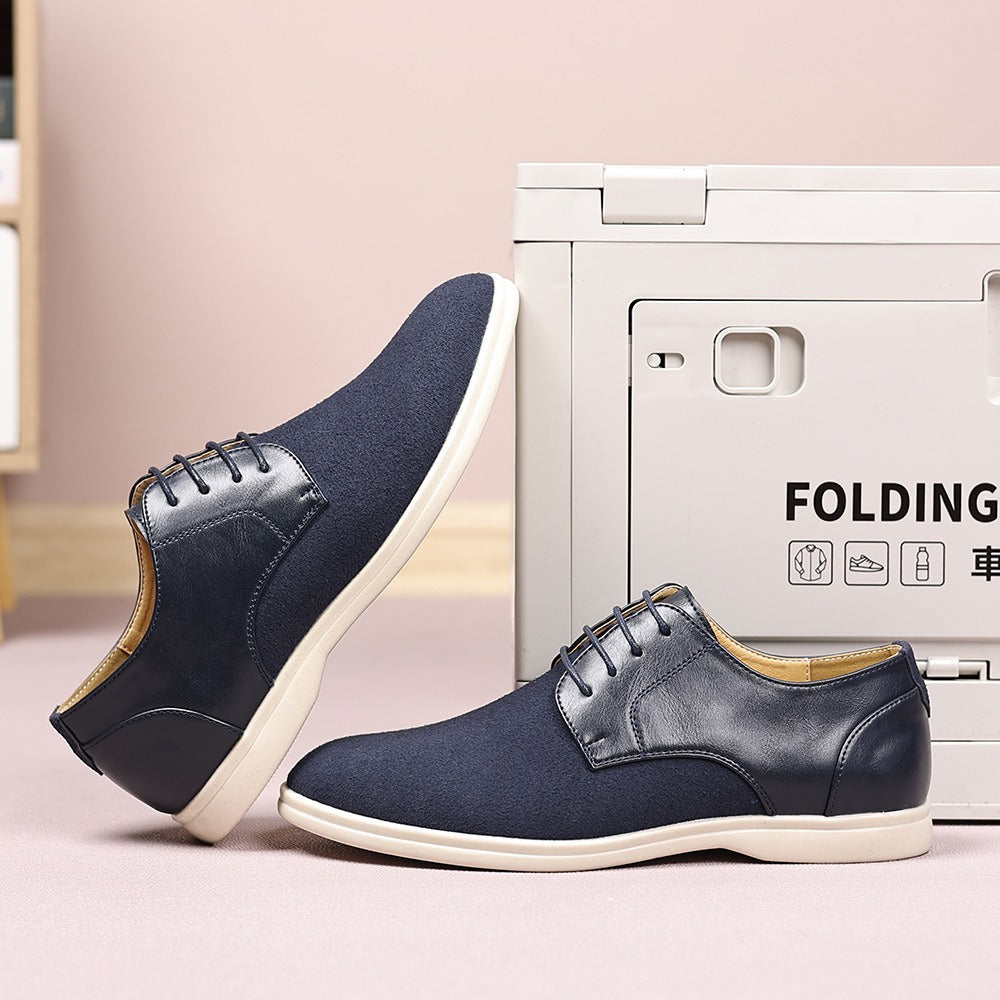 Suede and nubuck leather business shoes