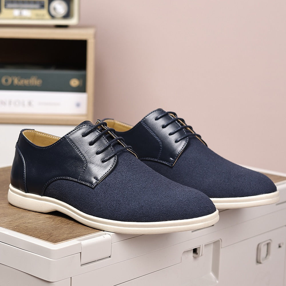 Suede and nubuck leather business shoes