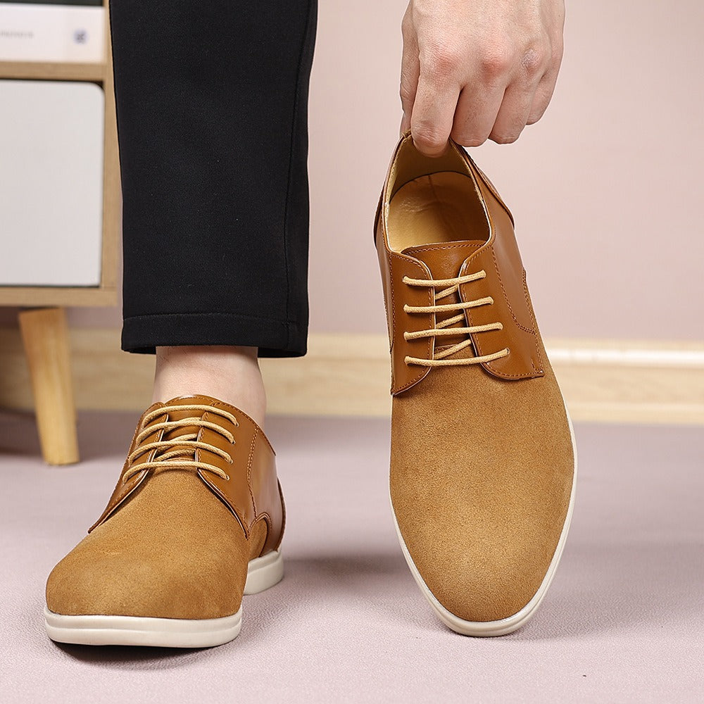 Suede and nubuck leather business shoes