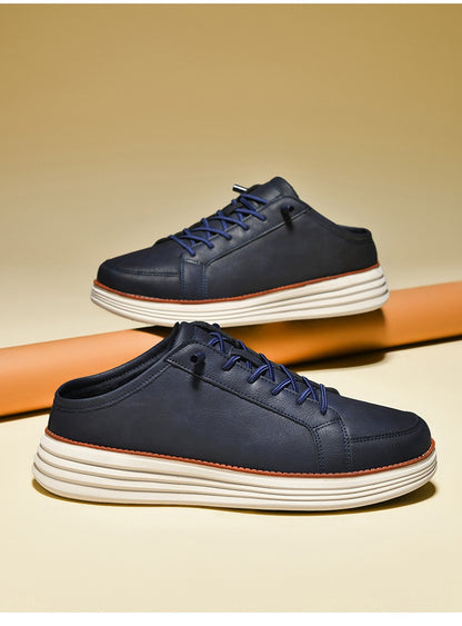 Men's fleece-lined outdoor slip-on shoes