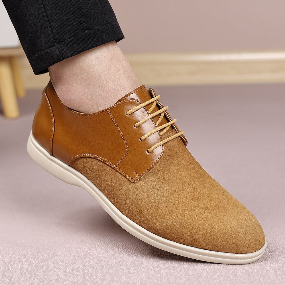 Suede and nubuck leather business shoes