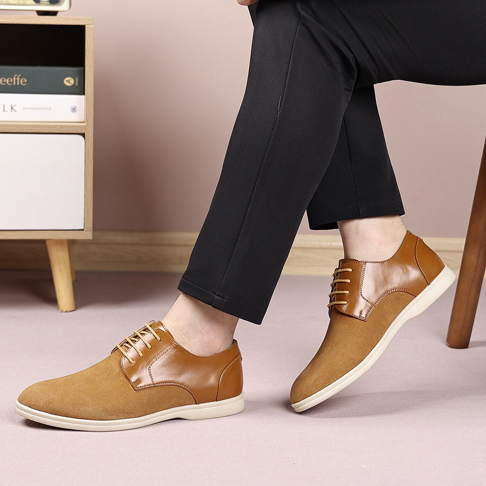 Suede and nubuck leather business shoes