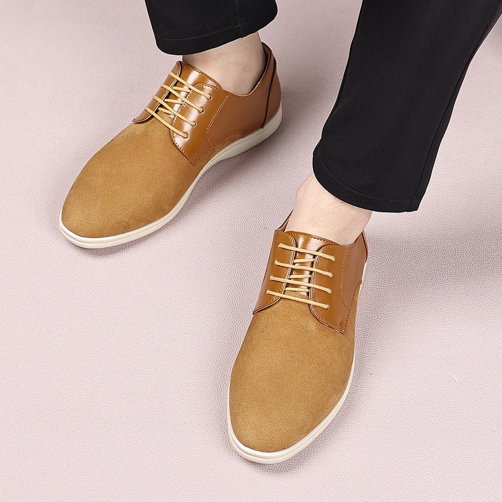 Suede and nubuck leather business shoes