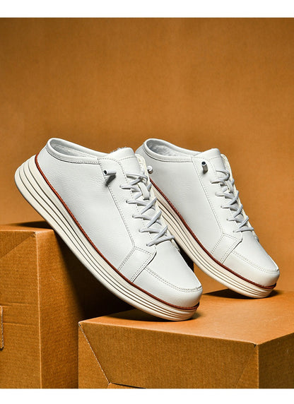 Men's fleece-lined outdoor slip-on shoes