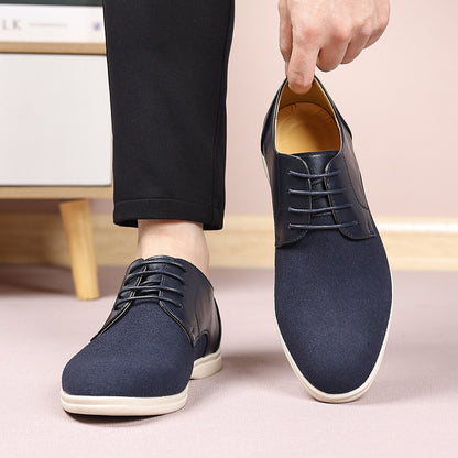 Suede and nubuck leather business shoes
