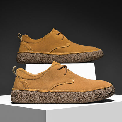 Suede Retro Chunky Casual Shoes - Bellkmart