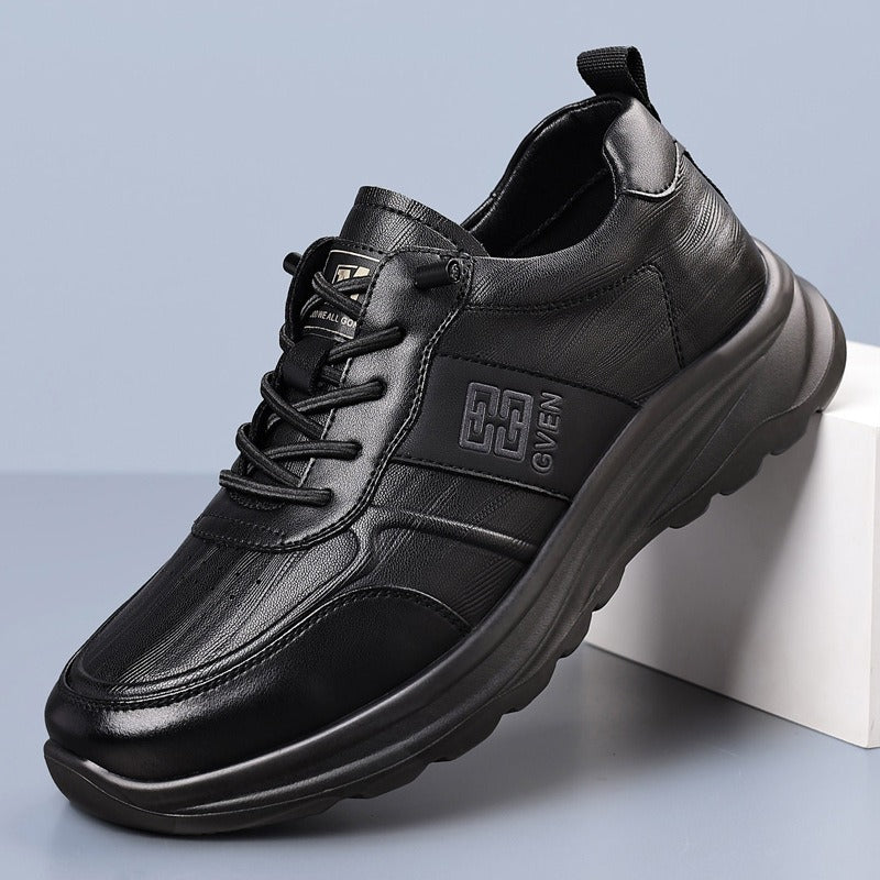 Slip On Comfy Leather Orthopedic Sneakers - Bellkmart