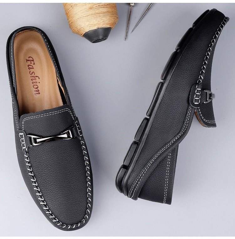 Harrison FlexDrive™ Men’s Leather Driving Loafers – Slip-On Casual Shoes