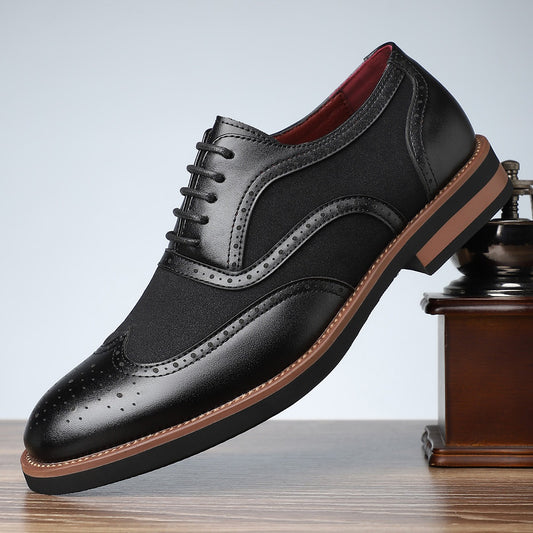 Carved Oxford comfortable breathable shoes